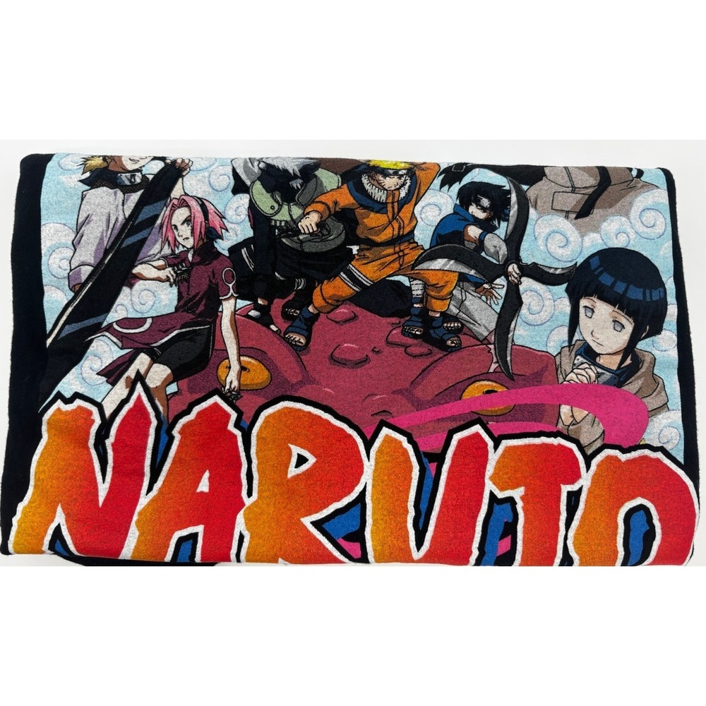 VIZ Media Naruto Shippuden Collection Men's XL Black Graphic T-Shirt Anime 2002